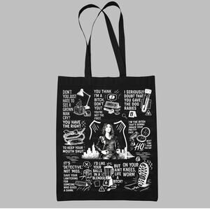 Olivia Benson Quote Tote, SVU Fan Gift, Law & Order Organic Cotton Bag